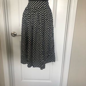 Polka Dot Midi Skirt